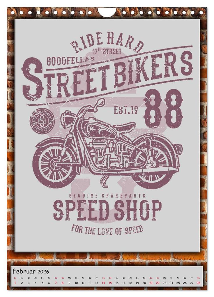 Weitere Ansicht: Motorrad - nostalgische Momente (Wandkalender 2026 DIN A4 hoch), CALVENDO Monatskalender | Peter Roder, Calvendo