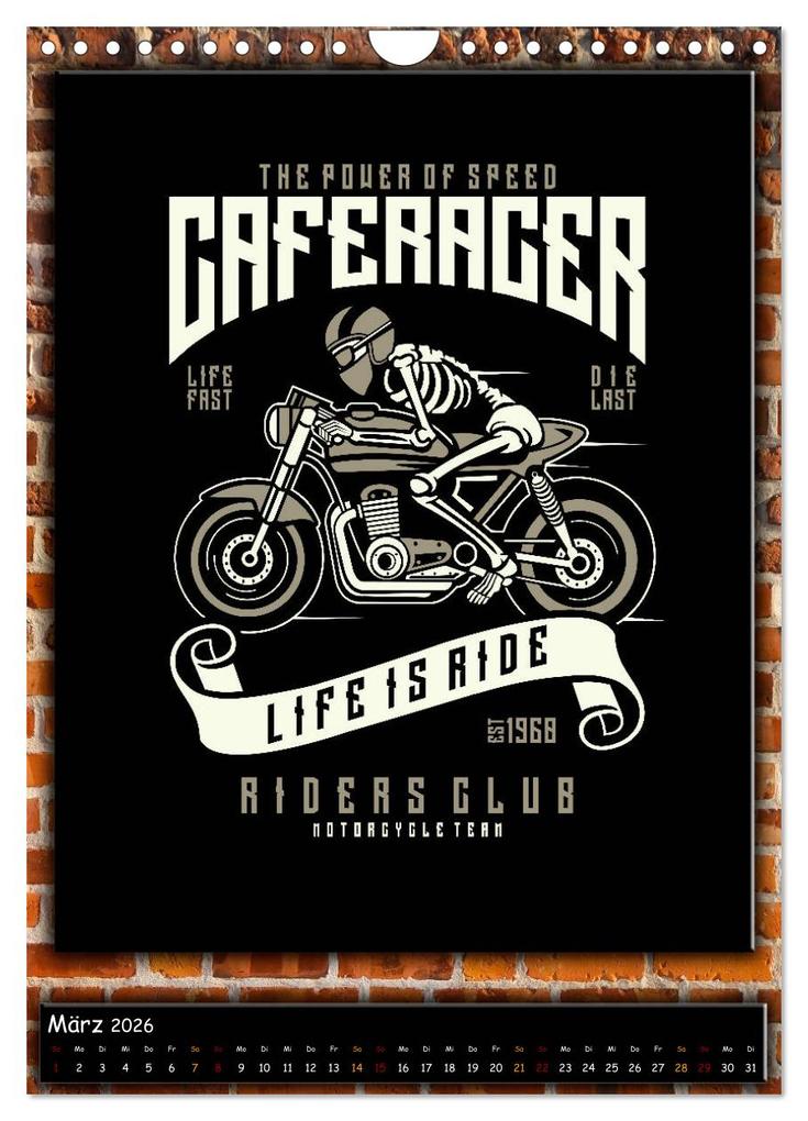 Weitere Ansicht: Motorrad - nostalgische Momente (Wandkalender 2026 DIN A4 hoch), CALVENDO Monatskalender | Peter Roder, Calvendo