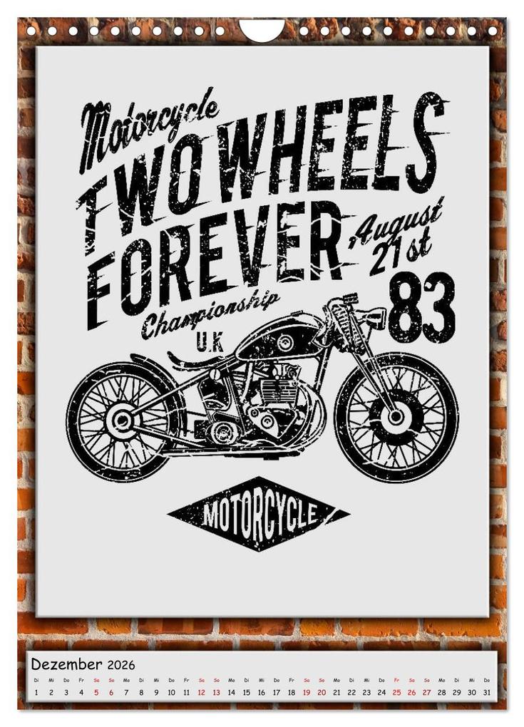 Weitere Ansicht: Motorrad - nostalgische Momente (Wandkalender 2026 DIN A4 hoch), CALVENDO Monatskalender | Peter Roder, Calvendo