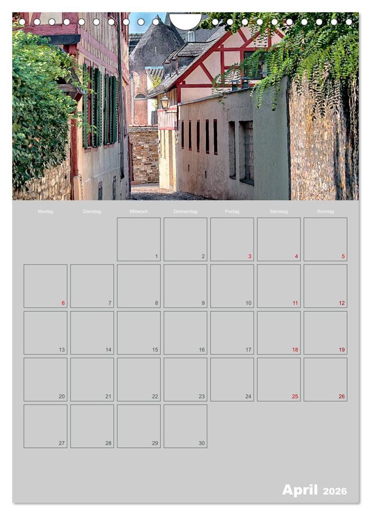 Weitere Ansicht: ELTVILLE - Wein-, Sekt- und Rosenstadt am Rhein (Wandkalender 2026 DIN A4 hoch), CALVENDO Monatskalender | Dieter Meyer, Calvendo