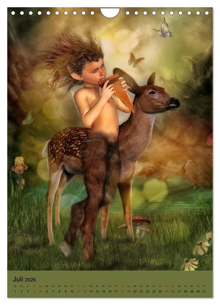 Weitere Ansicht: Geliebte Fabelwesen (Wandkalender 2026 DIN A4 hoch), CALVENDO Monatskalender | Andrea Tiettje, Calvendo