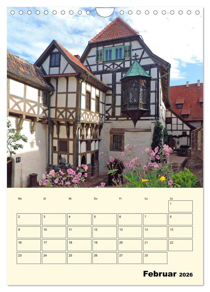 Weitere Ansicht: Die Wartburg - Weltkulturerbe in Thüringen (Wandkalender 2026 DIN A4 hoch), CALVENDO Monatskalender | Volker Geyer, Calvendo
