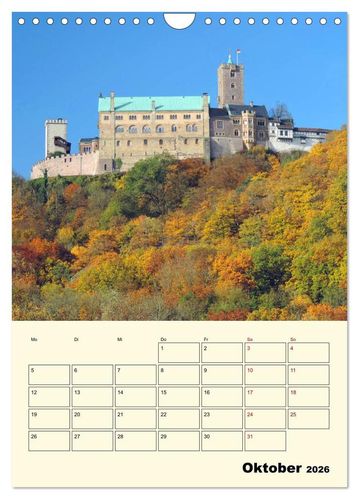 Weitere Ansicht: Die Wartburg - Weltkulturerbe in Thüringen (Wandkalender 2026 DIN A4 hoch), CALVENDO Monatskalender | Volker Geyer, Calvendo