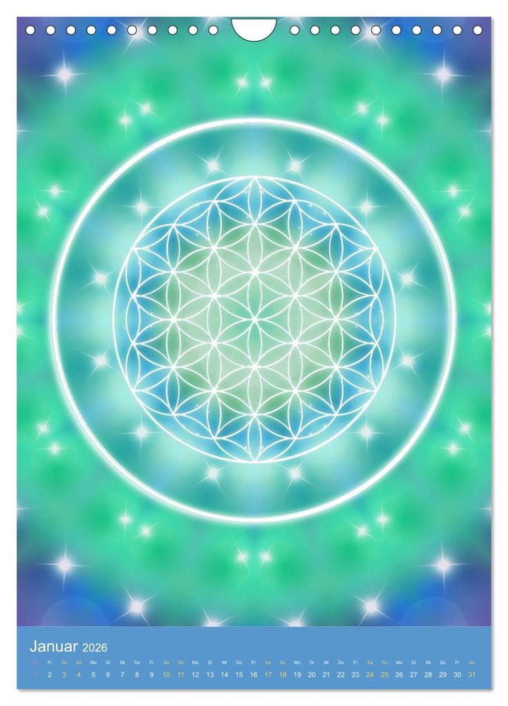 Weitere Ansicht: Blume des Lebens - Harmonie durch Symbolkraft (Wandkalender 2026 DIN A4 hoch), CALVENDO Monatskalender | Gaby Shayana Hoffmann, Calvendo