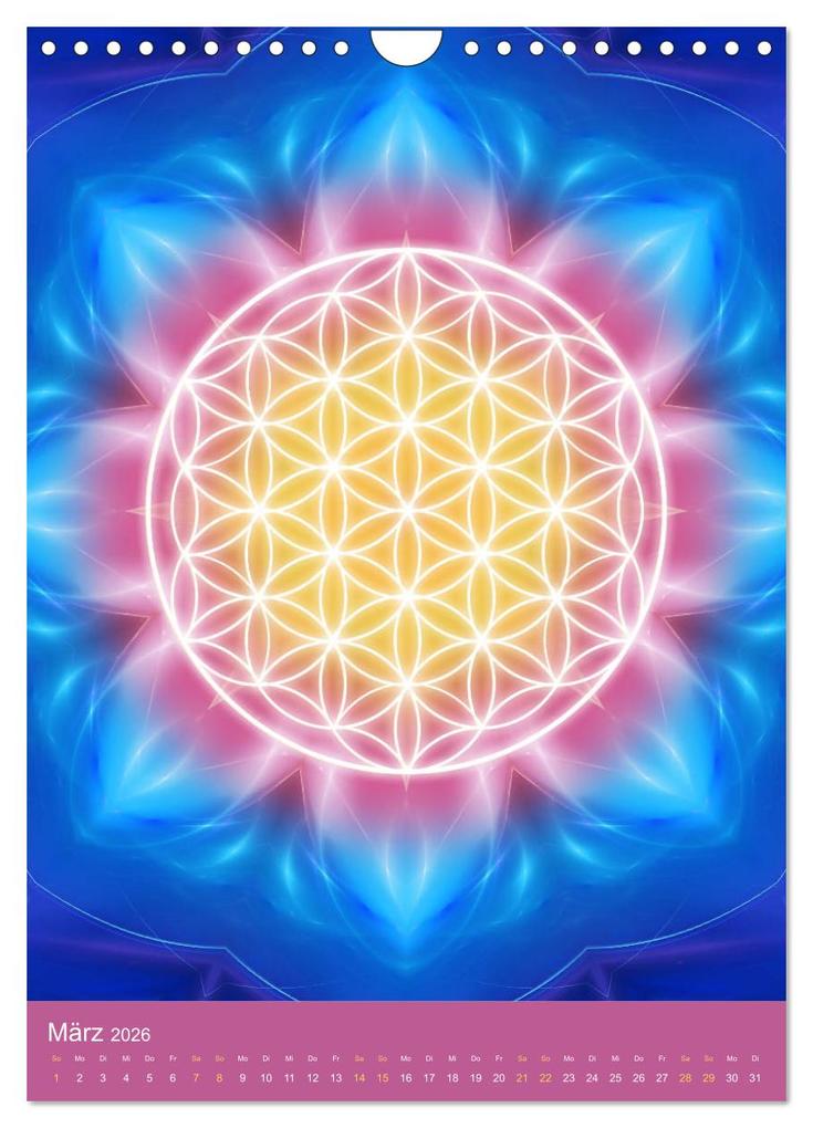 Weitere Ansicht: Blume des Lebens - Harmonie durch Symbolkraft (Wandkalender 2026 DIN A4 hoch), CALVENDO Monatskalender | Gaby Shayana Hoffmann, Calvendo