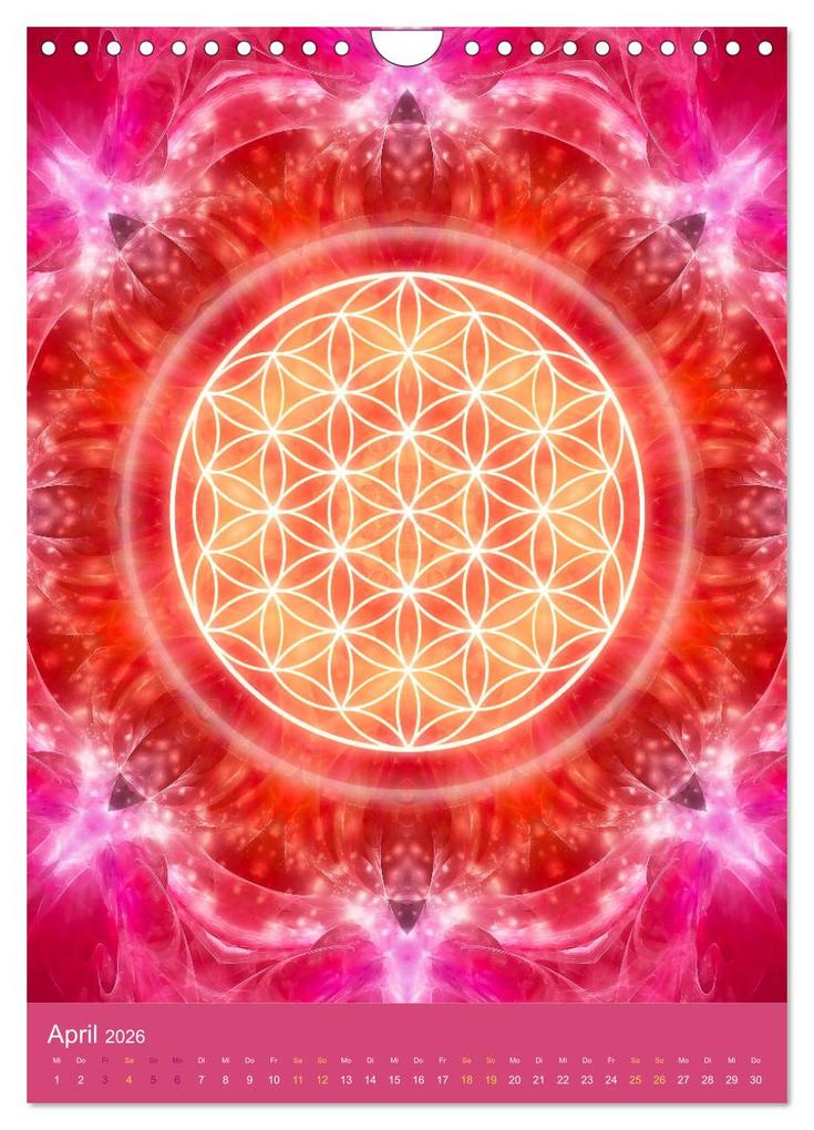 Weitere Ansicht: Blume des Lebens - Harmonie durch Symbolkraft (Wandkalender 2026 DIN A4 hoch), CALVENDO Monatskalender | Gaby Shayana Hoffmann, Calvendo