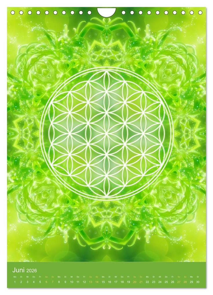 Weitere Ansicht: Blume des Lebens - Harmonie durch Symbolkraft (Wandkalender 2026 DIN A4 hoch), CALVENDO Monatskalender | Gaby Shayana Hoffmann, Calvendo