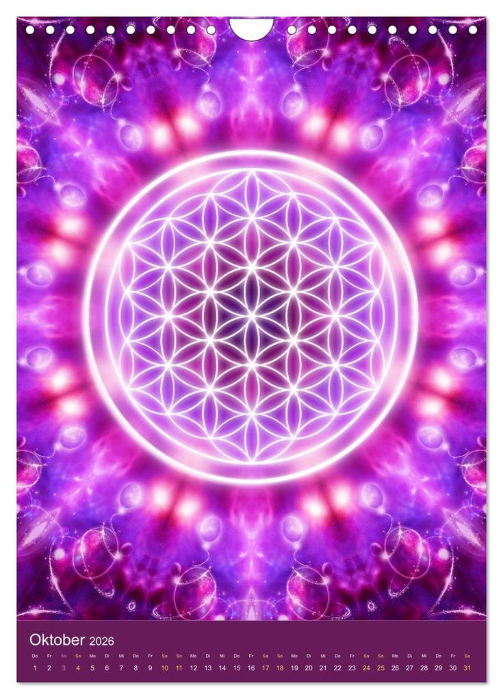 Weitere Ansicht: Blume des Lebens - Harmonie durch Symbolkraft (Wandkalender 2026 DIN A4 hoch), CALVENDO Monatskalender | Gaby Shayana Hoffmann, Calvendo