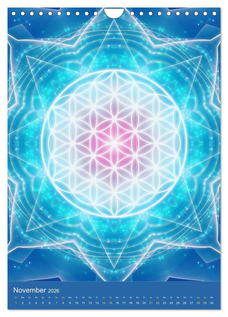 Weitere Ansicht: Blume des Lebens - Harmonie durch Symbolkraft (Wandkalender 2026 DIN A4 hoch), CALVENDO Monatskalender | Gaby Shayana Hoffmann, Calvendo