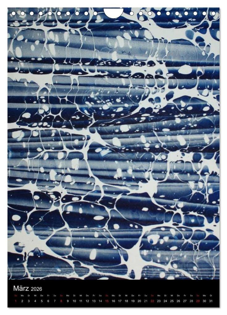 Weitere Ansicht: Ebru - Marmorieren auf Wasser (Wandkalender 2026 DIN A4 hoch), CALVENDO Monatskalender | Ebru Oezel, Calvendo