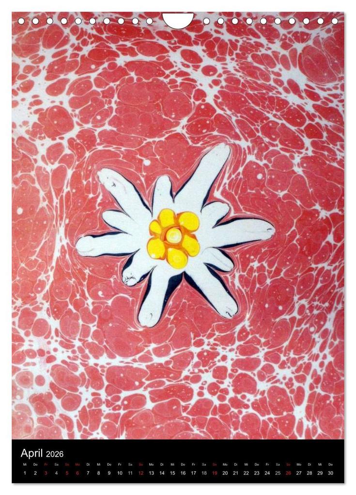 Weitere Ansicht: Ebru - Marmorieren auf Wasser (Wandkalender 2026 DIN A4 hoch), CALVENDO Monatskalender | Ebru Oezel, Calvendo