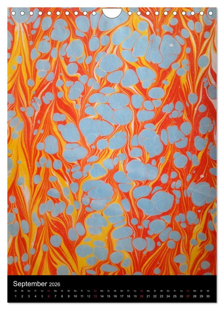 Weitere Ansicht: Ebru - Marmorieren auf Wasser (Wandkalender 2026 DIN A4 hoch), CALVENDO Monatskalender | Ebru Oezel, Calvendo