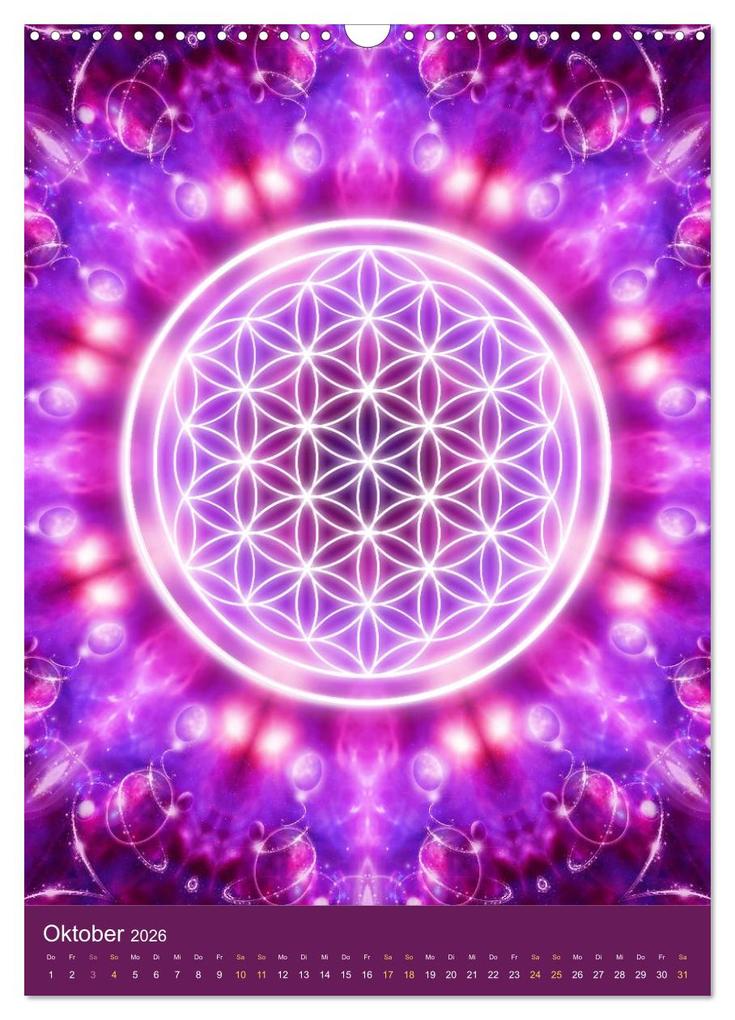 Weitere Ansicht: Blume des Lebens - Harmonie durch Symbolkraft (Wandkalender 2026 DIN A3 hoch), CALVENDO Monatskalender | Gaby Shayana Hoffmann, Calvendo