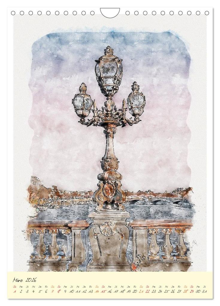 Weitere Ansicht: Paris - malerische Metropole (Wandkalender 2026 DIN A4 hoch), CALVENDO Monatskalender | Peter Roder, Calvendo