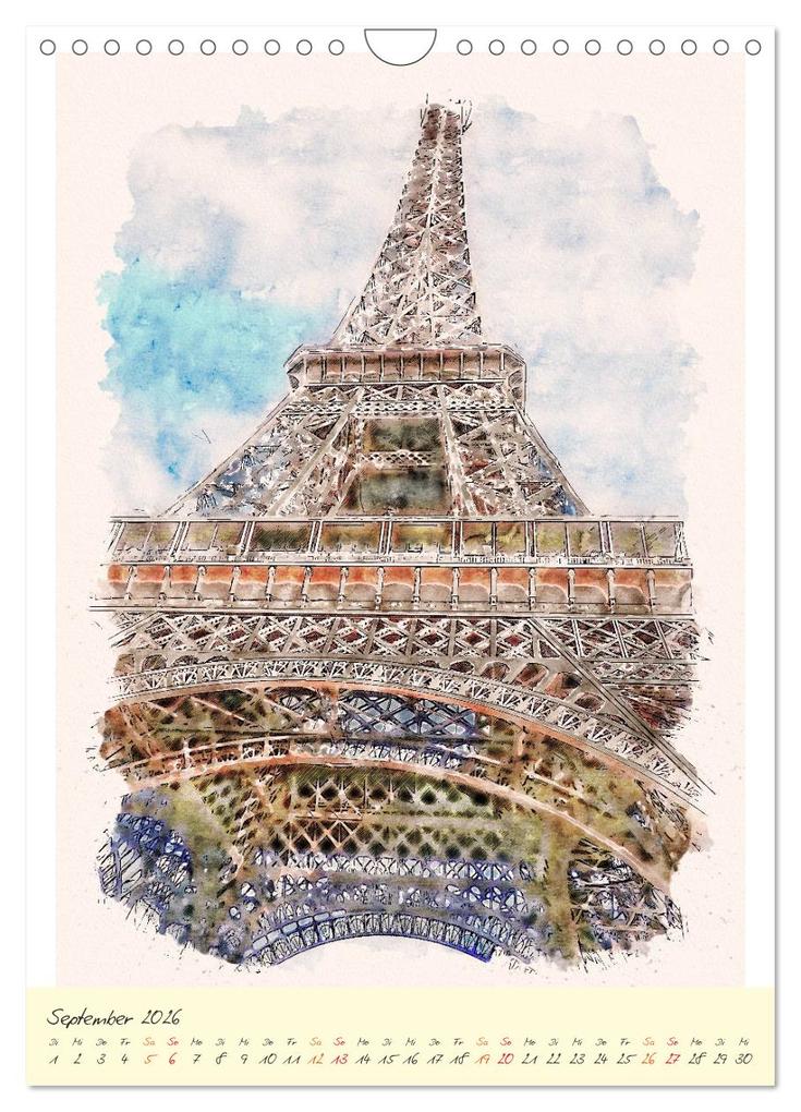 Weitere Ansicht: Paris - malerische Metropole (Wandkalender 2026 DIN A4 hoch), CALVENDO Monatskalender | Peter Roder, Calvendo