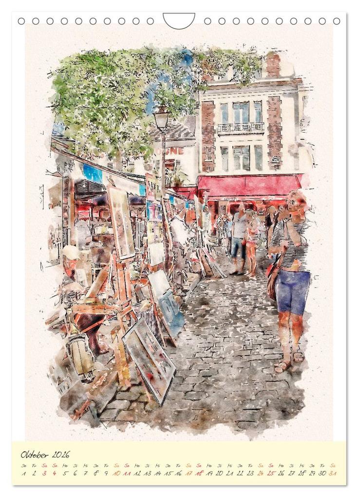 Weitere Ansicht: Paris - malerische Metropole (Wandkalender 2026 DIN A4 hoch), CALVENDO Monatskalender | Peter Roder, Calvendo