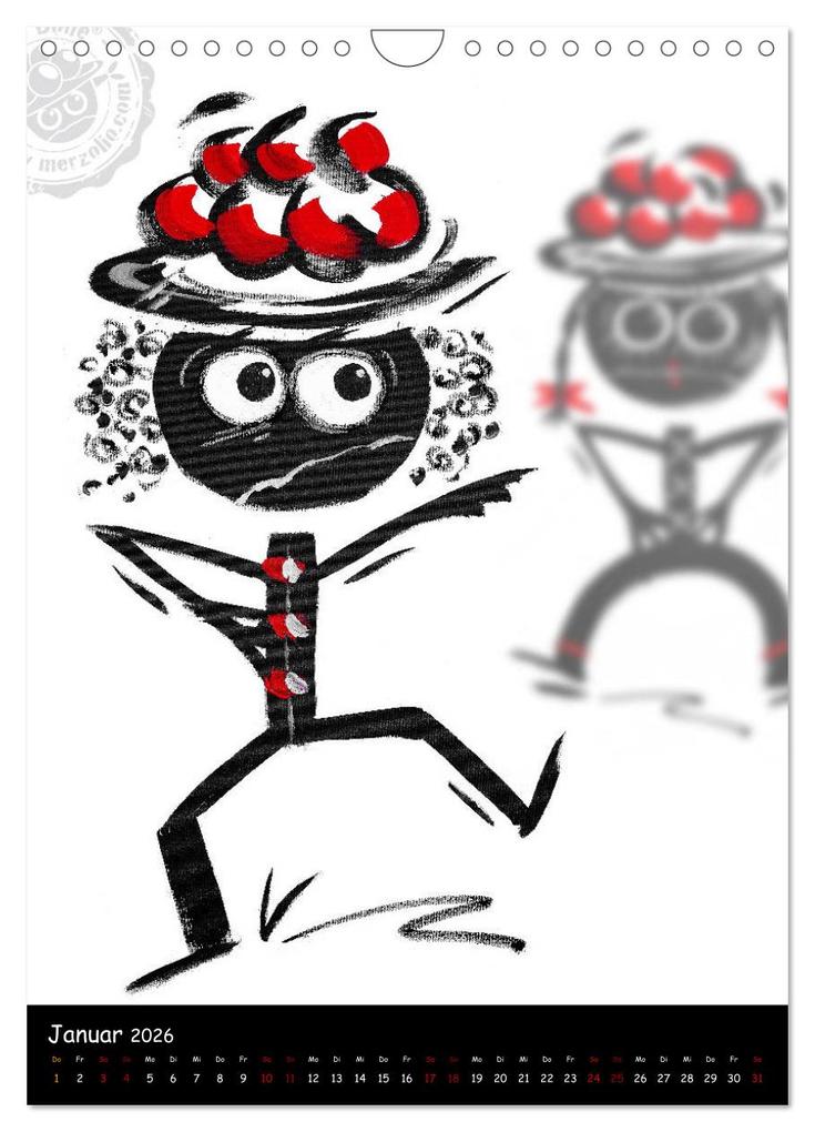 Weitere Ansicht: Original Schwarzwälder 'Grätige Bolle' by merzolio (Wandkalender 2026 DIN A4 hoch), CALVENDO Monatskalender | Uwe Merz »Merzolio«, Calvendo