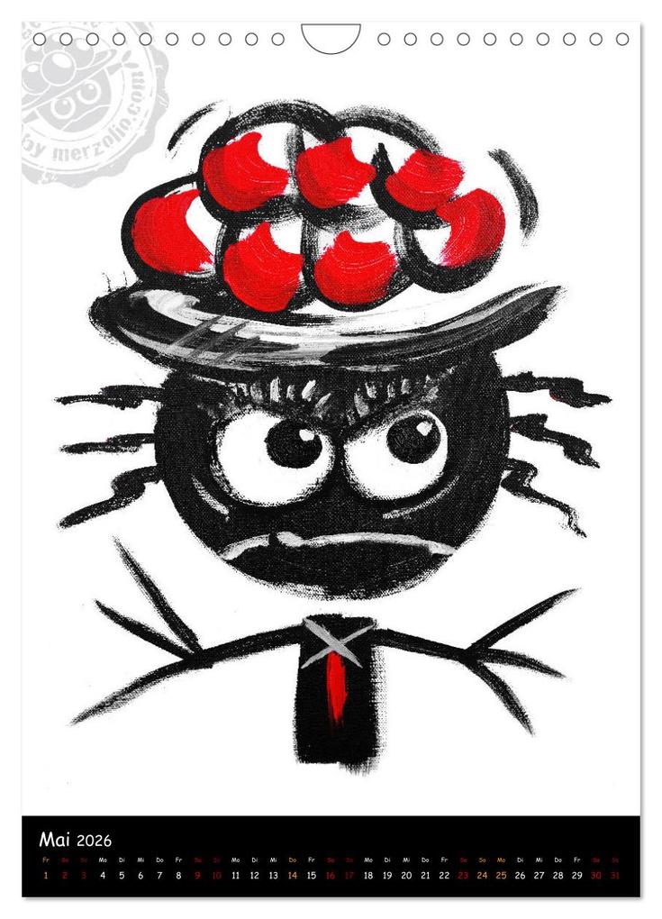 Weitere Ansicht: Original Schwarzwälder 'Grätige Bolle' by merzolio (Wandkalender 2026 DIN A4 hoch), CALVENDO Monatskalender | Uwe Merz »Merzolio«, Calvendo