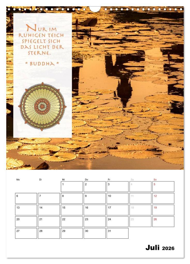 Weitere Ansicht: BUDDHAS ZITATE Buddhistische Weisheiten (Wandkalender 2026 DIN A3 hoch), CALVENDO Monatskalender | BuddhaART BuddhaART, Calvendo, BuddhaART