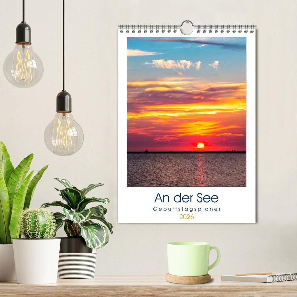 Weitere Ansicht: An der See Geburtstagsplaner (Wandkalender 2026 DIN A4 hoch), CALVENDO Monatskalender | Andrea Dreegmeyer, Calvendo