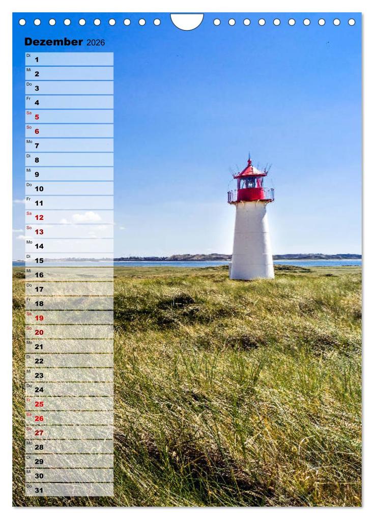 Weitere Ansicht: An der See Geburtstagsplaner (Wandkalender 2026 DIN A4 hoch), CALVENDO Monatskalender | Andrea Dreegmeyer, Calvendo