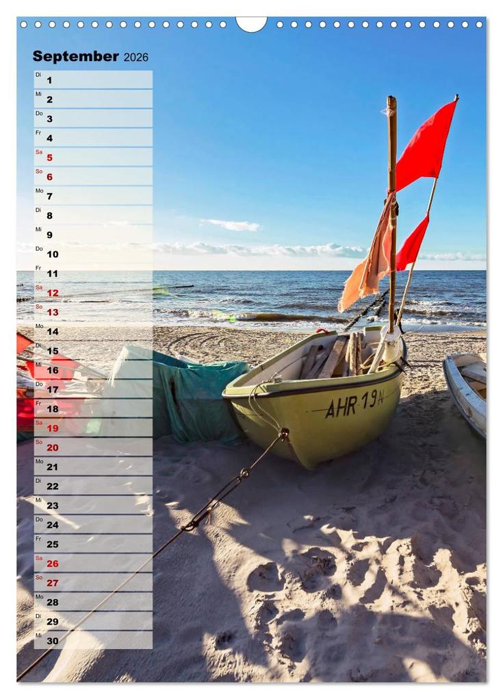 Weitere Ansicht: An der See Geburtstagsplaner (Wandkalender 2026 DIN A3 hoch), CALVENDO Monatskalender | Andrea Dreegmeyer, Calvendo