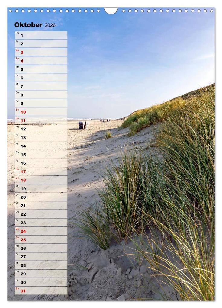 Weitere Ansicht: An der See Geburtstagsplaner (Wandkalender 2026 DIN A3 hoch), CALVENDO Monatskalender | Andrea Dreegmeyer, Calvendo