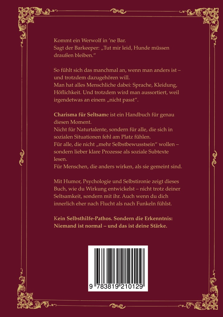 Weitere Ansicht: Charisma für Seltsame | Sofia Hassiotaki