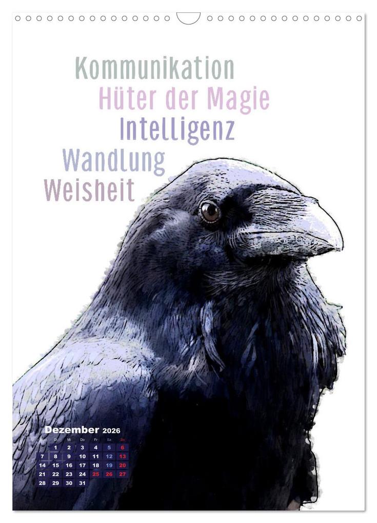 Weitere Ansicht: Welche spirituelle Bedeutung hat dieser Vogel? (Wandkalender 2026 DIN A3 hoch), CALVENDO Monatskalender | Astrid Ryzek - Rapunzel-Lounge, Calvendo