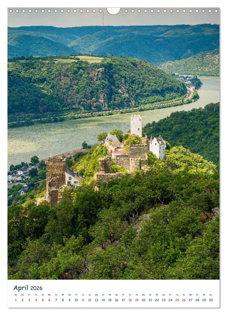 Weitere Ansicht: Burgen und Burgruinen am Mittelrhein (Wandkalender 2026 DIN A3 hoch), CALVENDO Monatskalender | Erhard Hess, Calvendo