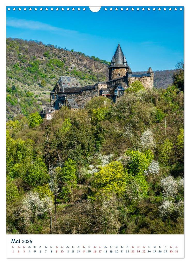 Weitere Ansicht: Burgen und Burgruinen am Mittelrhein (Wandkalender 2026 DIN A3 hoch), CALVENDO Monatskalender | Erhard Hess, Calvendo