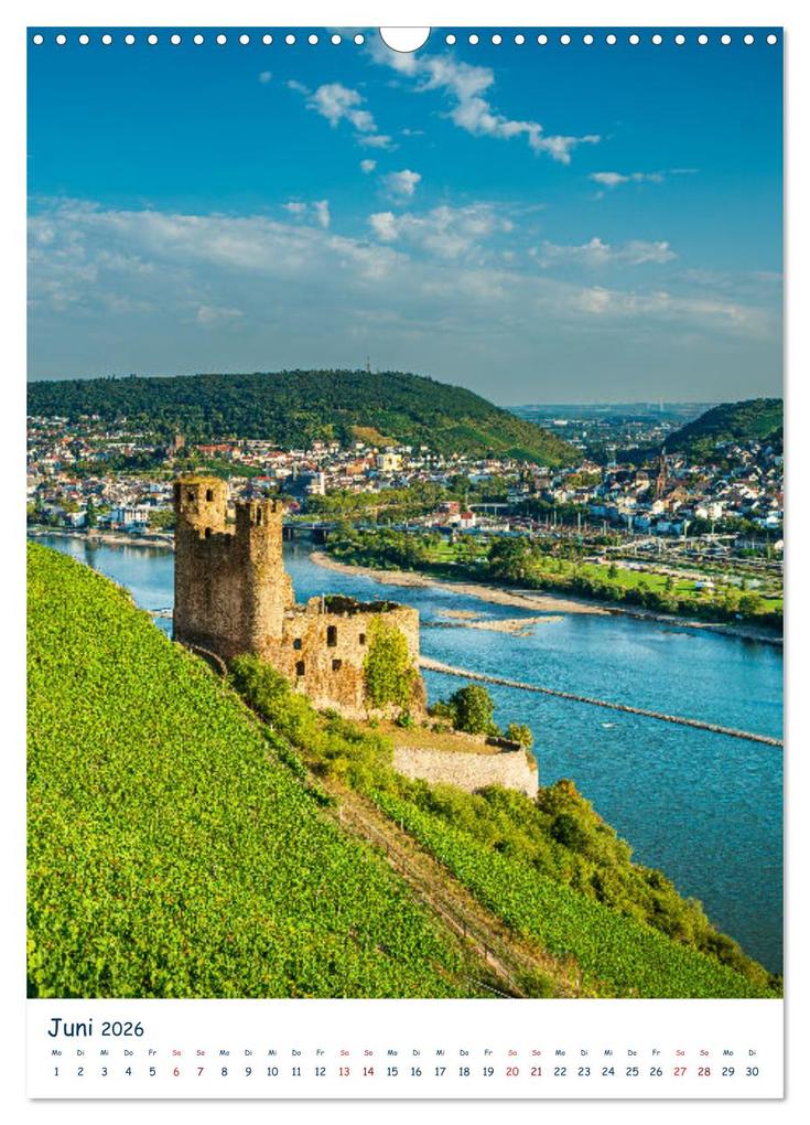 Weitere Ansicht: Burgen und Burgruinen am Mittelrhein (Wandkalender 2026 DIN A3 hoch), CALVENDO Monatskalender | Erhard Hess, Calvendo