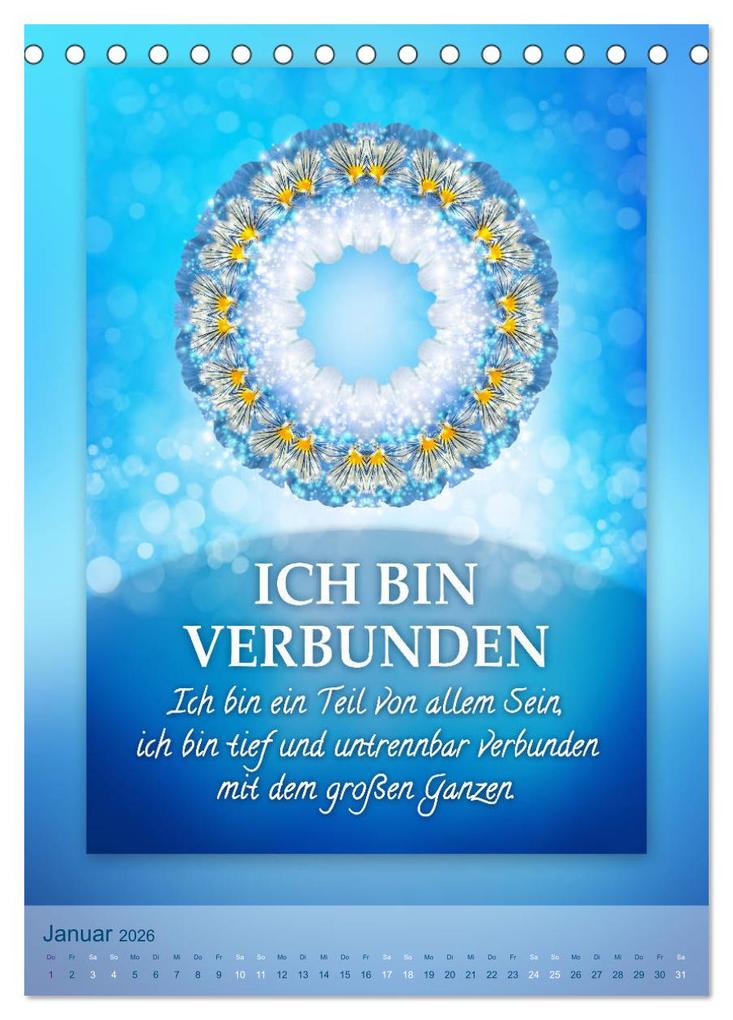 Weitere Ansicht: ICH BIN Licht und Liebe - Kalender (Tischkalender 2026 DIN A5 hoch), CALVENDO Monatskalender | Gaby Shayana Hoffmann, Calvendo