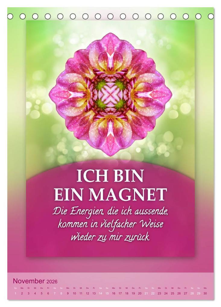 Weitere Ansicht: ICH BIN Licht und Liebe - Kalender (Tischkalender 2026 DIN A5 hoch), CALVENDO Monatskalender | Gaby Shayana Hoffmann, Calvendo