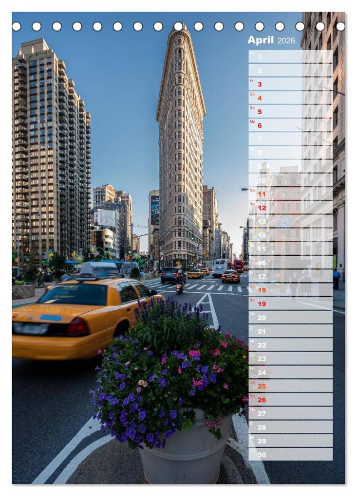 Weitere Ansicht: New York City Geburtstagskalender (Tischkalender 2026 DIN A5 hoch), CALVENDO Monatskalender | Thomas Klinder, Calvendo