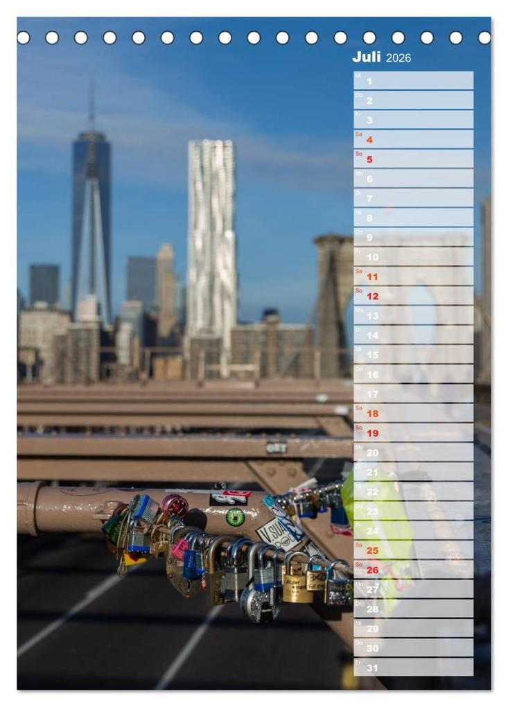 Weitere Ansicht: New York City Geburtstagskalender (Tischkalender 2026 DIN A5 hoch), CALVENDO Monatskalender | Thomas Klinder, Calvendo