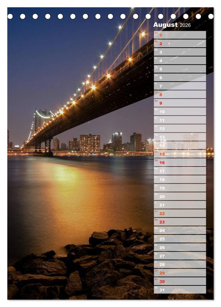 Weitere Ansicht: New York City Geburtstagskalender (Tischkalender 2026 DIN A5 hoch), CALVENDO Monatskalender | Thomas Klinder, Calvendo