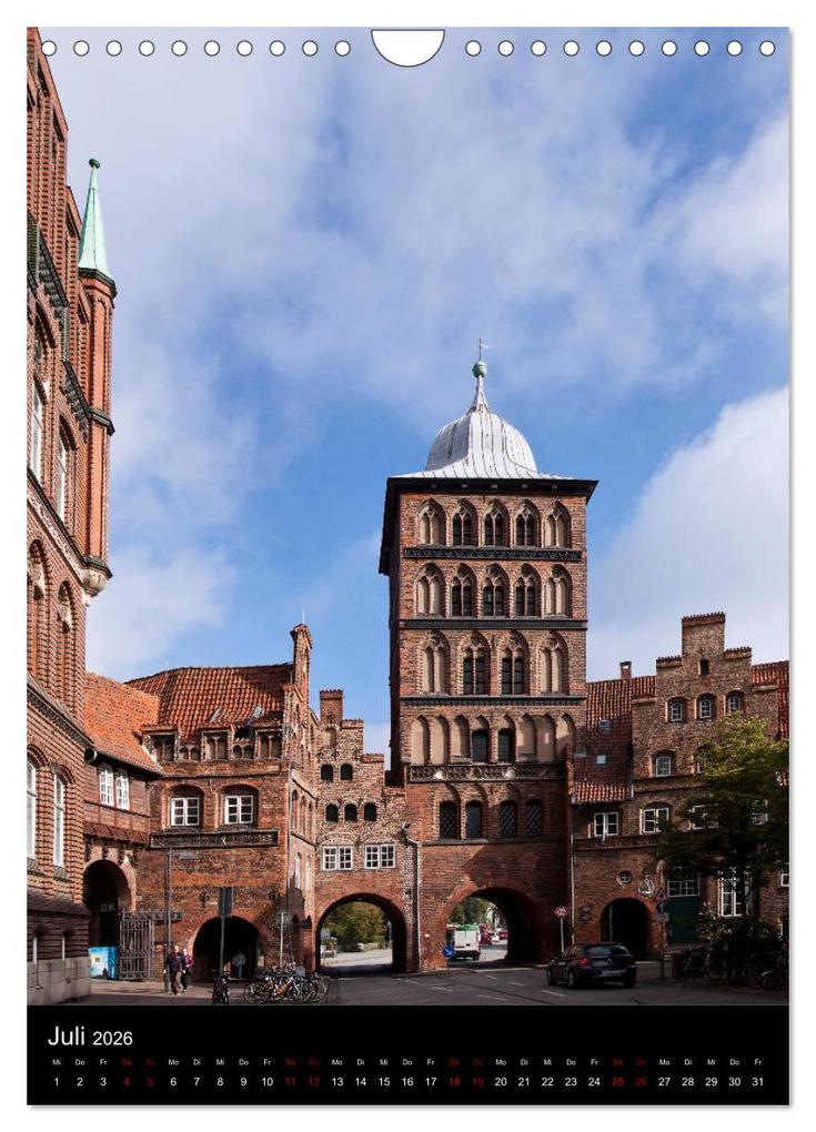 Weitere Ansicht: Lübeck - Hanseschönheit in Insellage (Wandkalender 2026 DIN A4 hoch), CALVENDO Monatskalender | U boeTtchEr, Calvendo