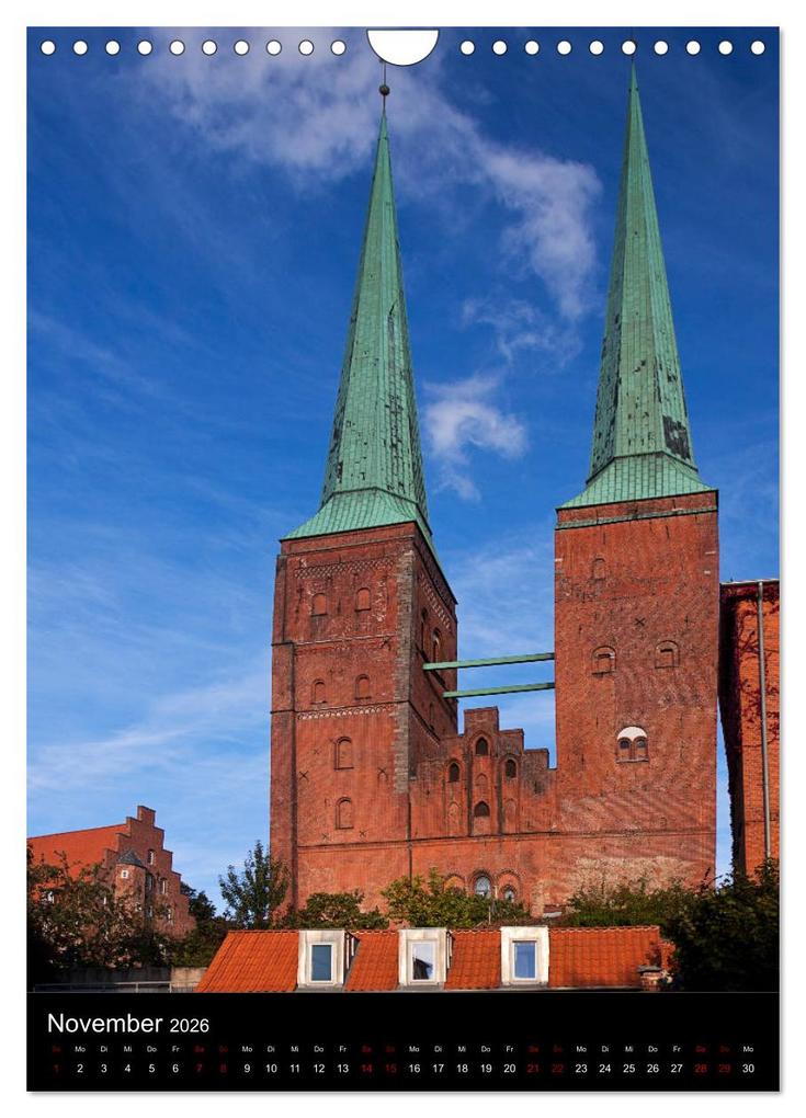 Weitere Ansicht: Lübeck - Hanseschönheit in Insellage (Wandkalender 2026 DIN A4 hoch), CALVENDO Monatskalender | U boeTtchEr, Calvendo