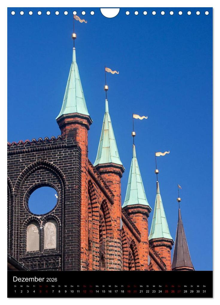 Weitere Ansicht: Lübeck - Hanseschönheit in Insellage (Wandkalender 2026 DIN A4 hoch), CALVENDO Monatskalender | U boeTtchEr, Calvendo