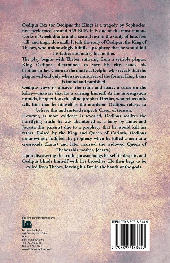 Weitere Ansicht: Oedipus Rex | Sophocles