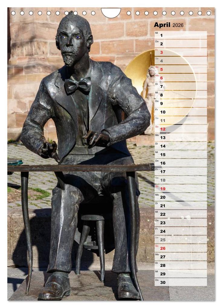 Weitere Ansicht: Schwabach Geburtstagskalender (Wandkalender 2026 DIN A4 hoch), CALVENDO Monatskalender | Calvendo, Thomas Klinder