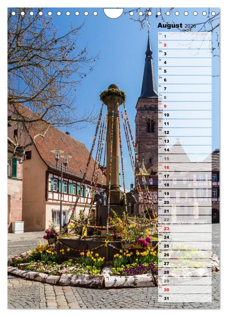 Weitere Ansicht: Schwabach Geburtstagskalender (Wandkalender 2026 DIN A4 hoch), CALVENDO Monatskalender | Calvendo, Thomas Klinder