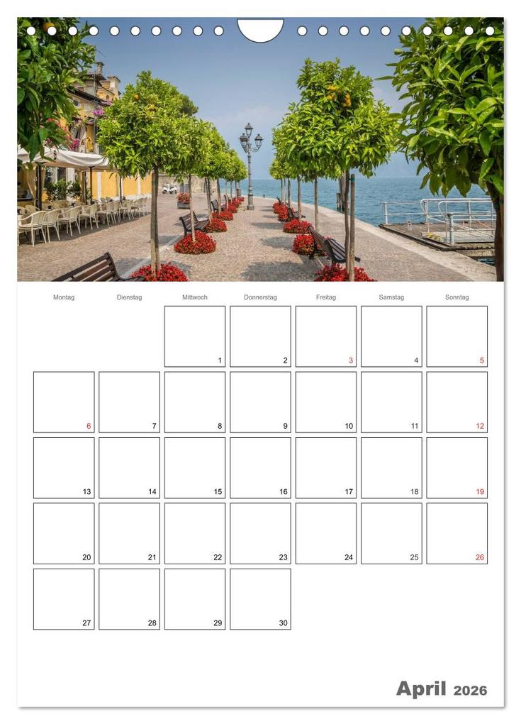 Weitere Ansicht: GARDASEE Terminplaner (Wandkalender 2026 DIN A4 hoch), CALVENDO Monatskalender | Calvendo, Melanie Viola