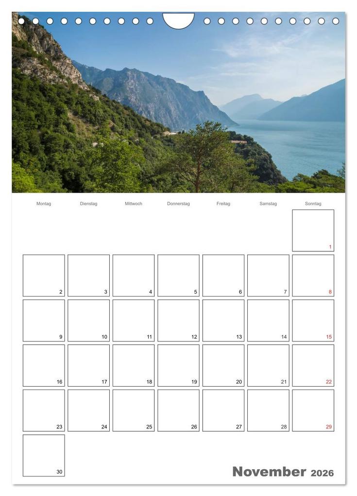 Weitere Ansicht: GARDASEE Terminplaner (Wandkalender 2026 DIN A4 hoch), CALVENDO Monatskalender | Calvendo, Melanie Viola