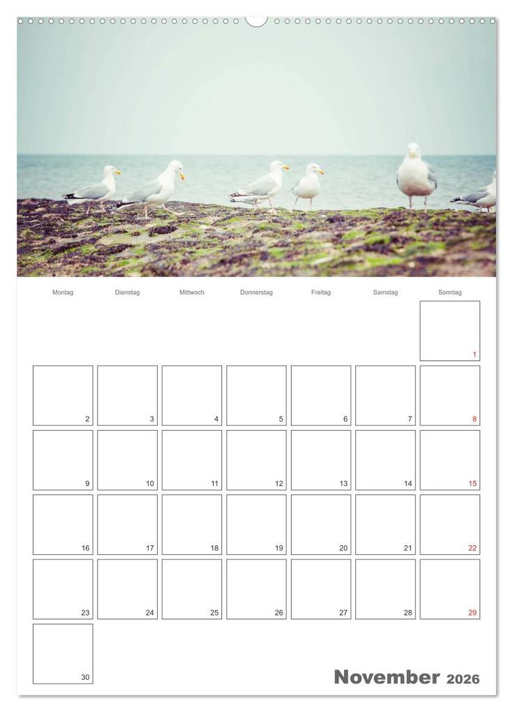 Weitere Ansicht: Strandbilder - Künstlerische Impressionen von der Nordsee (Wandkalender 2026 DIN A2 hoch), CALVENDO Monatskalender | Calvendo, Klaus Kunze