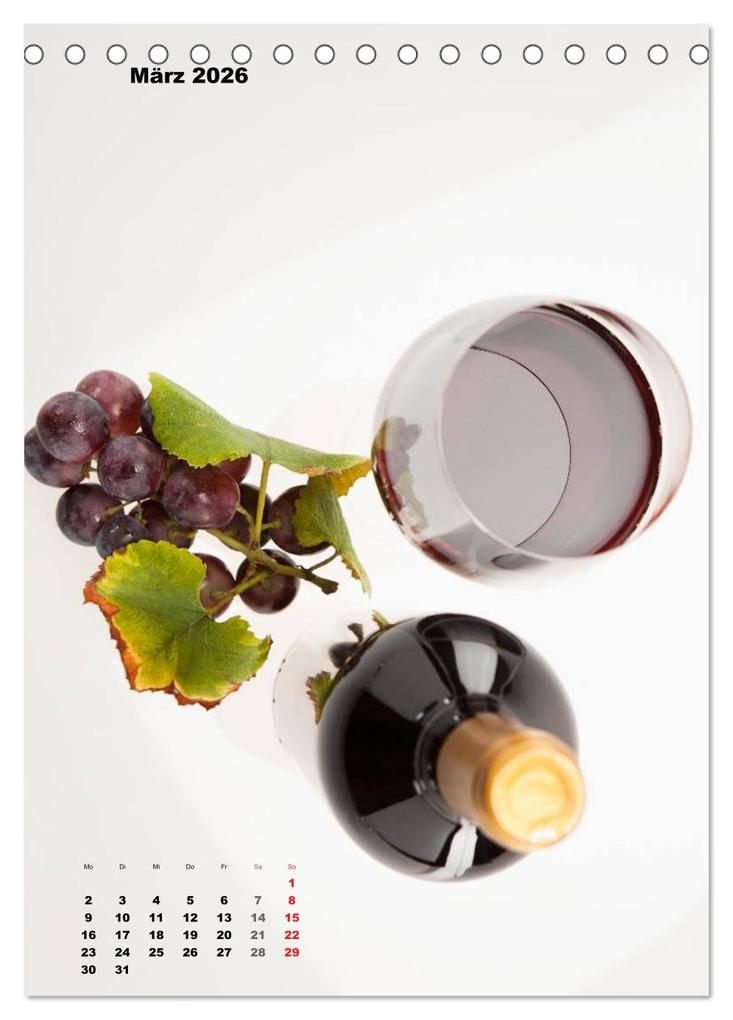 Weitere Ansicht: WeinTrauben 2026 (Tischkalender 2026 DIN A5 hoch), CALVENDO Monatskalender | Calvendo, Wolfgang Steiner