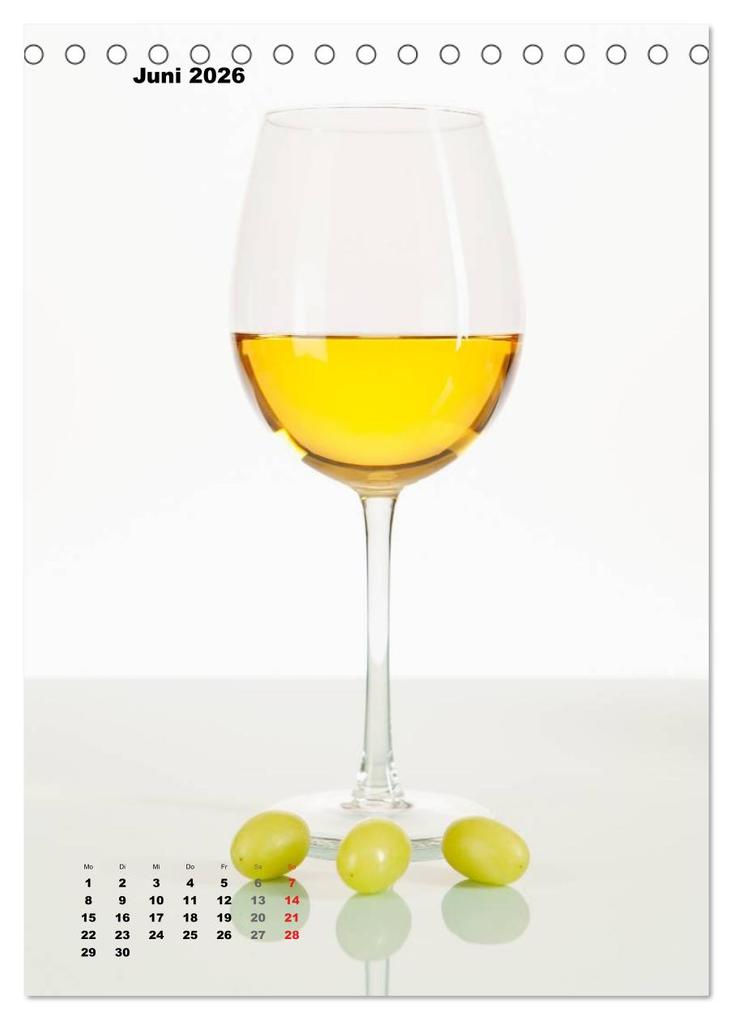 Weitere Ansicht: WeinTrauben 2026 (Tischkalender 2026 DIN A5 hoch), CALVENDO Monatskalender | Calvendo, Wolfgang Steiner