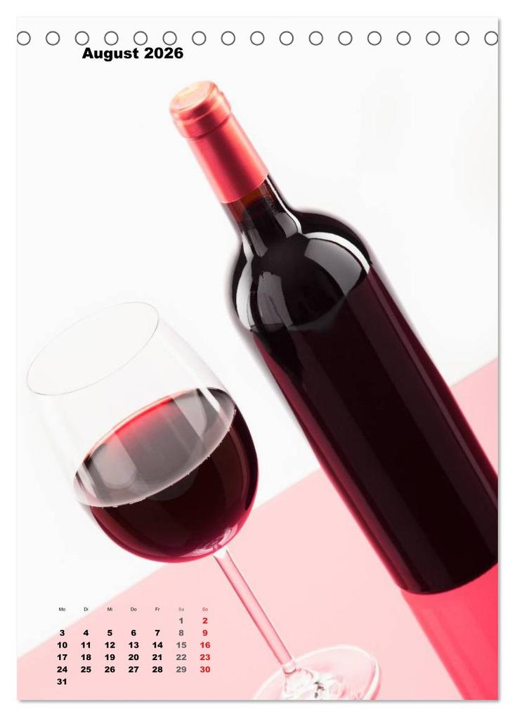 Weitere Ansicht: WeinTrauben 2026 (Tischkalender 2026 DIN A5 hoch), CALVENDO Monatskalender | Calvendo, Wolfgang Steiner