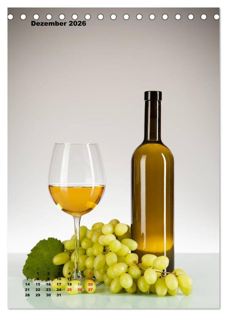 Weitere Ansicht: WeinTrauben 2026 (Tischkalender 2026 DIN A5 hoch), CALVENDO Monatskalender | Calvendo, Wolfgang Steiner